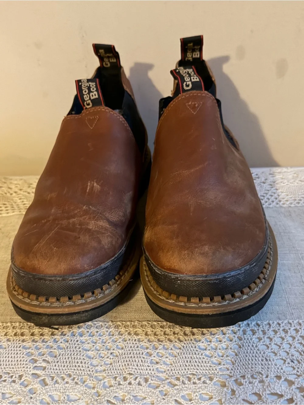 Georgia Boot Revamp Romeo Soft Toe Work Boot Brown Mens Size 13 W
